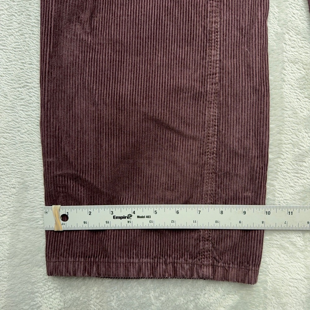 BDG Corduroy Pants Womens 26 Purple High & Wide Leg Ribbed Urban Outfitters - Picture 4 of 9